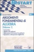*RS1 ARGOMENTI FONDAMENTALI DI ALGEBRA (olume 1)