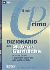 Il mio primo dizionario delle materie giuridiche