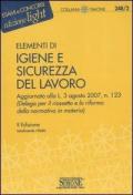 Elementi di igiene e sicurezza del lavoro