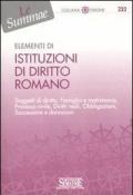 Elementi di istituzioni di diritto romano