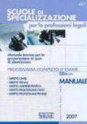 Scuole di specializzazione per le professioni legali. Manuale teorico per la preparazione ai quiz di ammissione