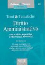 Temi & tematiche di diritto amministrativo. Con scalette espositive e riferimenti normativi