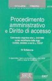 Procedimento amministrativo e diritto di accesso