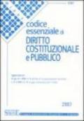 Codice essenziale di diritto costituzionale e pubblico