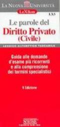 Le parole del diritto privato (civile)