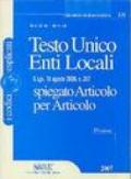 Testo unico enti locali. Spiegato articolo per articolo