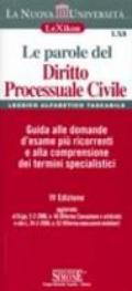 Le parole del diritto processuale civile