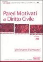 Pareri motivati di diritto civile. Per l'esame di avvocato