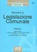 Elementi di legislazione comunale