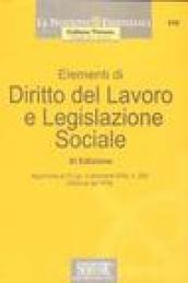 Elementi di diritto del lavoro e legislazione sociale