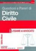 Questioni e pareri di diritto civile per l'esame di avvocato. Ediz. minore