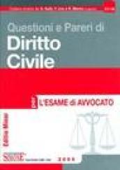 Questioni e pareri di diritto civile per l'esame di avvocato. Ediz. minore