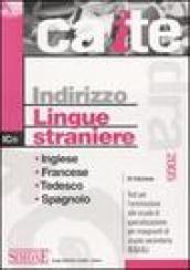 Indirizzo lingue straniere. Inglese, francese, tedesco, spagnolo