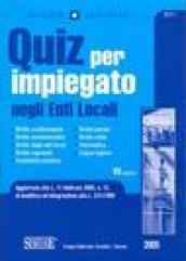 Quiz per impiegato negli enti locali