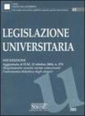 Legislazione universitaria