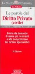 Le parole del diritto privato (civile)