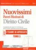 Nuovissimi pareri motivati di diritto civile per l'esame di avvocato. 3.