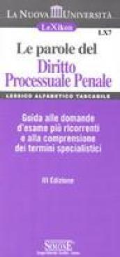 Le parole del diritto processuale penale