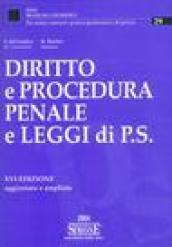 Diritto e procedura penale e leggi di pubblica sicurezza