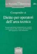 Compendio di diritto per operatori dell'area tecnica