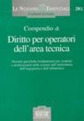 Compendio di diritto per operatori dell'area tecnica