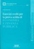 Esercizi svolti per la prova scritta di economia e finanza pubblica