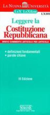 Leggere la Costituzione Repubblicana