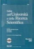 Codice dell'Università e della ricerca scientifica. Con CD-ROM