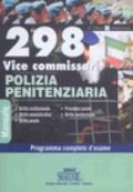 Duecentonovantotto vice commissari polizia penitenziaria. Programma completo d'esame