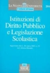 Istituzioni di diritto pubblico e legislazione scolastica