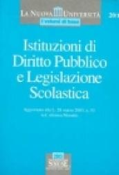 Istituzioni di diritto pubblico e legislazione scolastica