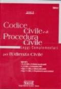 Codice civile e di procedura civile, leggi complementari per l'udienza civile