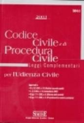 Codice civile e di procedura civile, leggi complementari per l'udienza civile