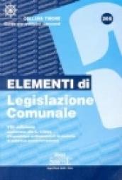 Elementi di legislazione comunale