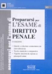 Prepararsi per l'esame di diritto penale