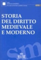 Storia del diritto medievale e moderno