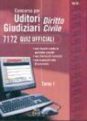 Concorso per uditori giudiziari. 1.Diritto civile. 7172 quiz ufficiali