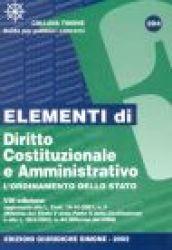 Elementi di diritto costituzionale e amministrativo. L'ordinamento dello Stato