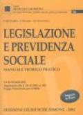 Legislazione e previdenza sociale. Manuale teorico pratico