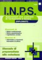 INPS. Assunzioni con contratti di formazione e lavoro. Manuale completo di preparazione alla selezione