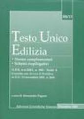 Testo Unico edilizia. Norme complementari, schemi riepilogativi