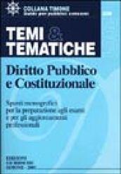 Temi & tematiche 2001. Diritto pubblico e costituzionale