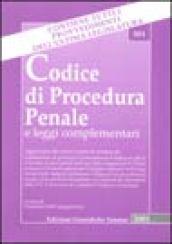 Codice di procedura penale e leggi complementari