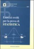 Esercizi svolti per la prova di statistica