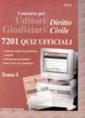 Concorso per uditori giudiziari. 1.Diritto civile. 7201 quiz ufficiali