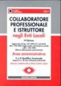 Collaboratore professionale e istruttore negli enti locali area amministrativa