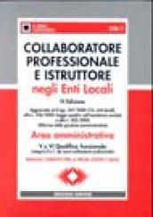 Collaboratore professionale e istruttore negli enti locali area amministrativa