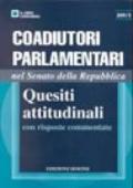 Coadiutori parlamentari nel Senato della Repubblica. Quesiti