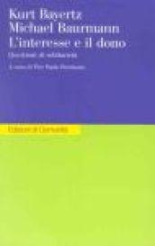 L'interesse e il dono. Questioni di solidarietà
