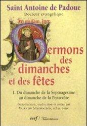 Sermons des dimanches et des fêtes: 1